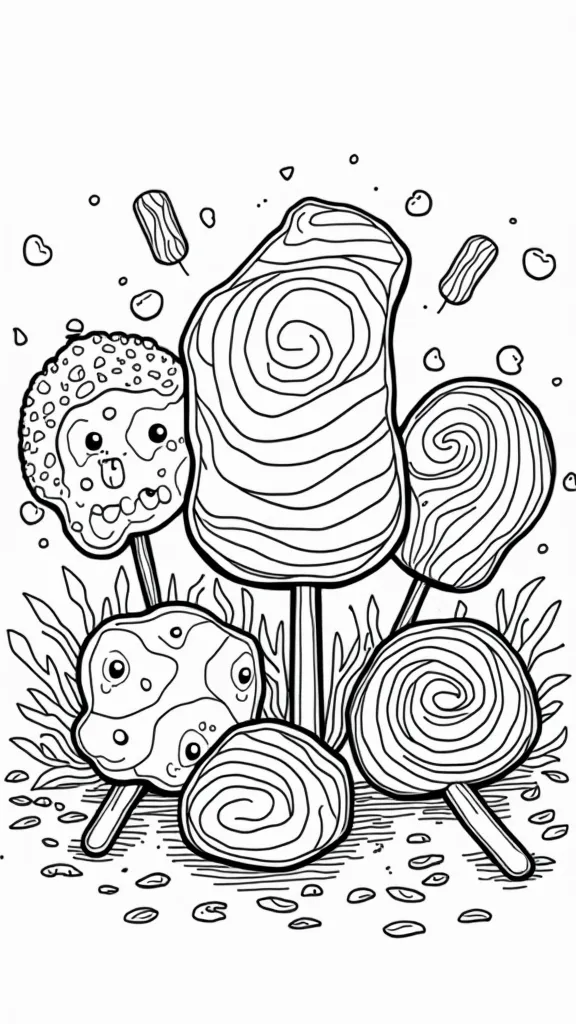 coloring pages gumdrops